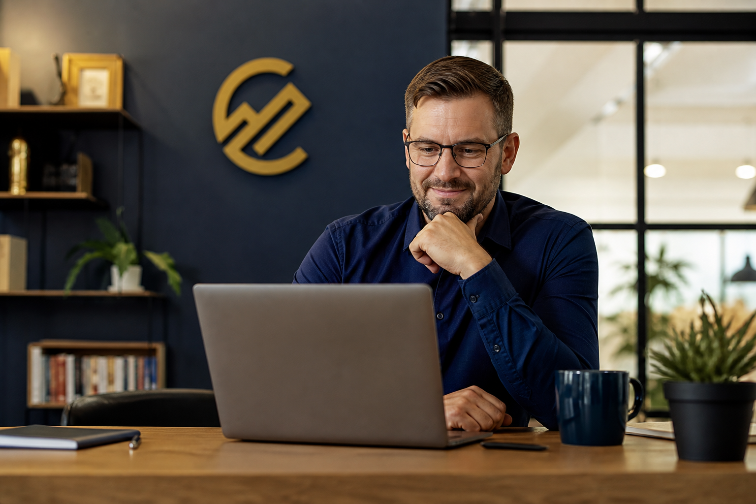 Local business owner reviewing Google Maps visibility on a laptop